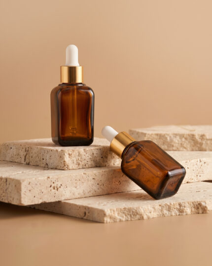 lamina 30 ml amber glass dropper bottle