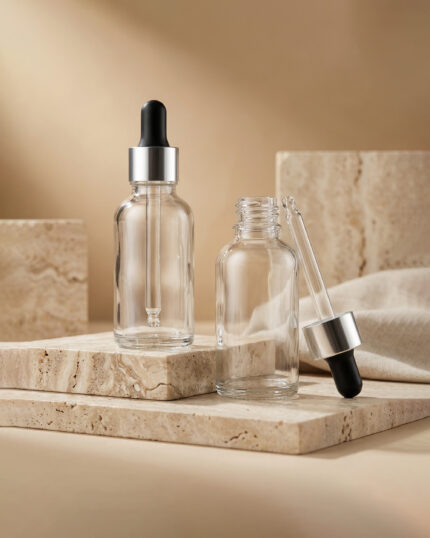 lamina 30ml clear glass dropper bottle