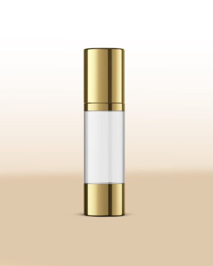 lamina Airless Pump Bottle with Metallic Gold Finish 30ml